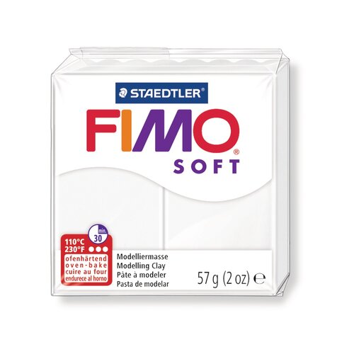 FIMO Plastelin, 56 g, "Soft", bel Cene