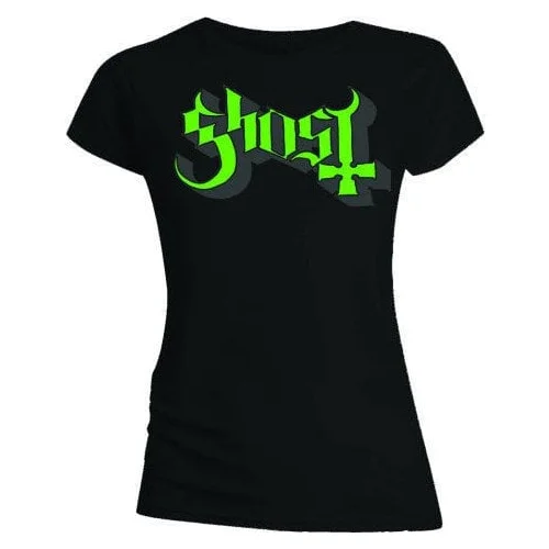 Ghost Majica Keyline Logo Ženske Green/Grey S