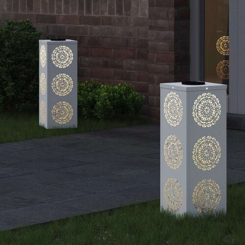  Solarna LED svjetlost za stazu 2 pcs Bijelo Slike