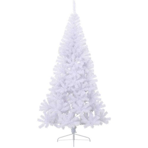  Umjetno božićno drvce s stalakom Bijelo 240 cm PVC i čelik Slike