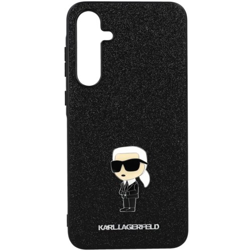  Originalen KARL LAGERFELD ovitek Samsung Galaxy A55 - Glitter IML NFT Iconic - črn ovitek z bleščicami - KLHCSA55GKNPSK Cene