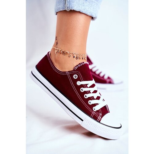PS1 Women's Classic Sneakers Burgundy Omerta Cijene