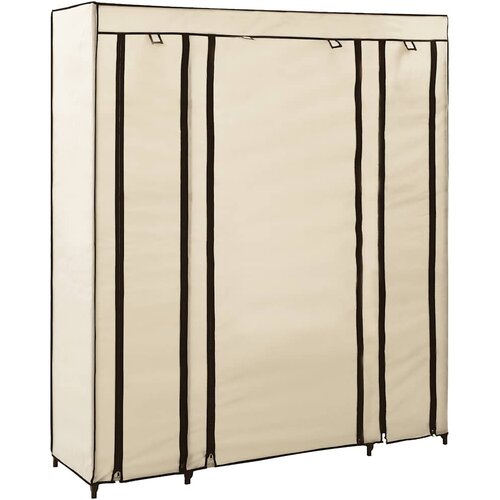  Ormar od tkanine s odjeljcima i &scaron;ipkama krem 150 x 45 x 176 cm Cijene