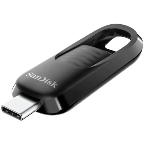 San Disk USB-C ključ Ultra Slider 64 GB, 3.2 Gen1, 300 MB/s, črn