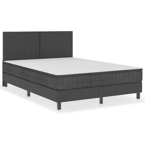 VidaXL Box spring okvir za krevet od tkanine sivi 180 x 200 cm Slike