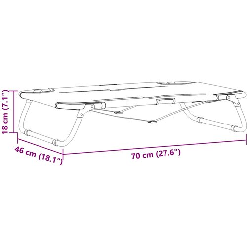  Krevet za psa Svijetlo siva 70 x 46 x 18 cm Čelik Slike