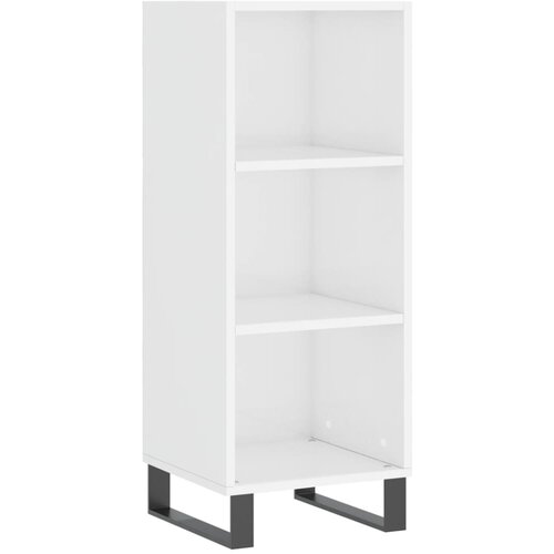Maison Chic Komoda - Predalnik visok sijaj bela 34,5x32,5x90 cm inženirski les, (21722476) Slike