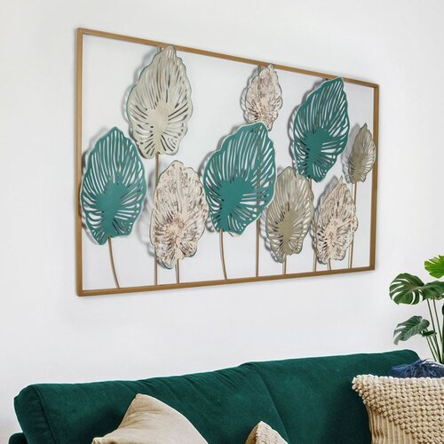 WALLXPERT Melo-8 Multicolor Decorative Metal Wall Accessory Cene