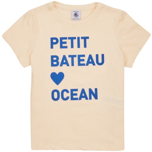 Petit Bateau Majice s kratkimi rokavi FOUGUE Bež Slike