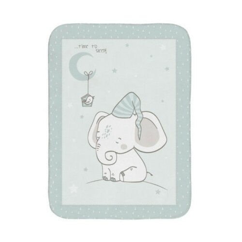 Kikka Boo Super soft baby ćebence 80x110 Elephant Time (KKB21131) Slike