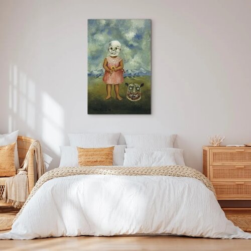 Slika - Frida Kahlo &amp;ndash; Girl with Death Mask (She Plays Alone) 80x120 Standard Slike