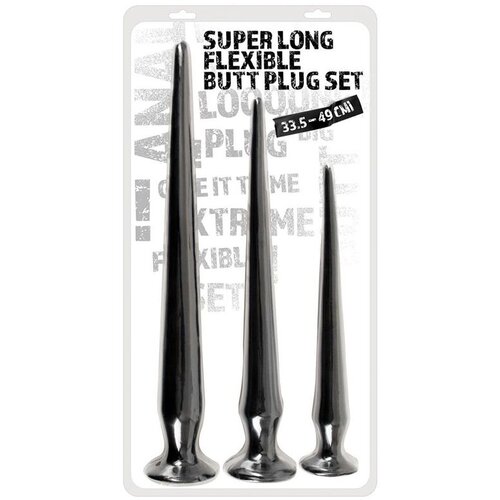  Analni dildo set Super Long Flexible Butt Plug Set Cene