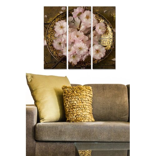 Wallity MDF1250724 Multicolor Decorative MDF Painting (3 Pieces) Cene