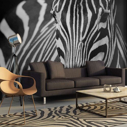  Tapeta - White with black stripes 400x309 Slike
