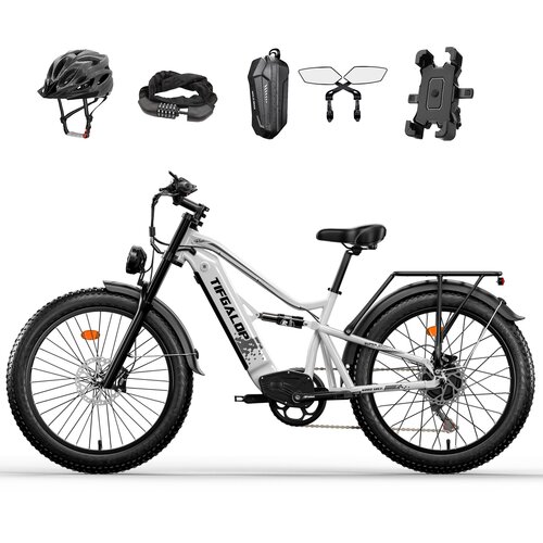 Tifgalop električno kolo ES7 26" fat tire 750W 52V 19Ah domet 40-90KM - bela, (21509307) Cene