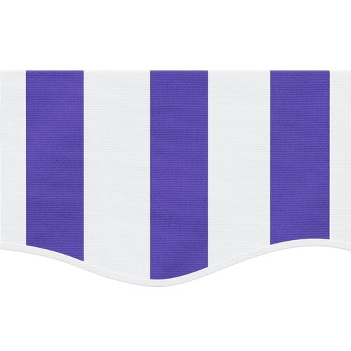  Zamjenska tkanina za rub tende plavo-bijele pruge 430x20 cm - Plava i bijela 4.5 m 1 Slike