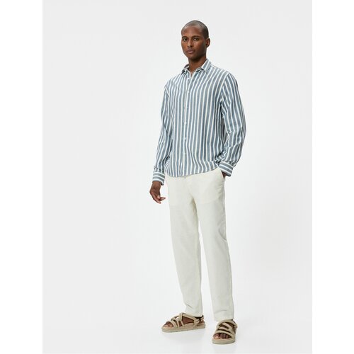 Koton Slim Fit Shirt Long Sleeve Classic Collar Buttoned Slike