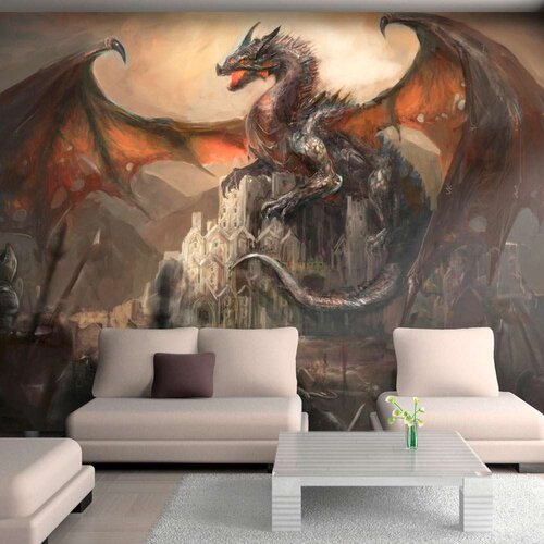  Samoljepljiva foto tapeta - Dragon castle 392x280 Cijene