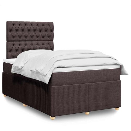  Krevet box spring s madracem tamnosmeđi 120 x 190 cm od tkanine Cijene