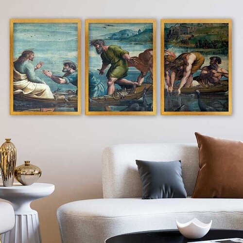 Wallity Set uramljenih slika 3AC_UN3848229, 3 dijela Cijene