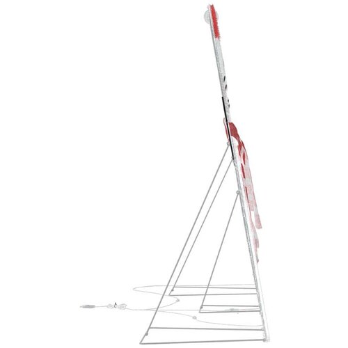 VidaXL Osvijetljena obitelj snjegovića 3 pcs Topla bijela Poliester Slike
