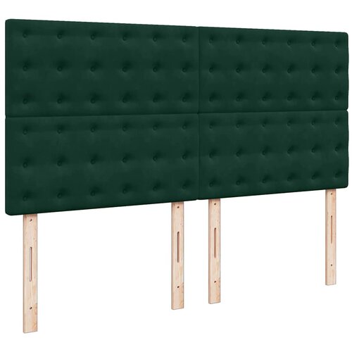  Krevet s oprugama i madracem tamnozeleni 200x200 cm bar&amp;scaron;unasti Slike