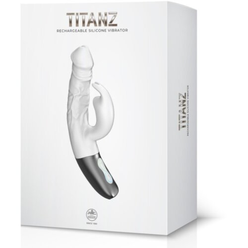 NMC Titanz Vibrator Rabbit Titanz 7 Ivory White Cene