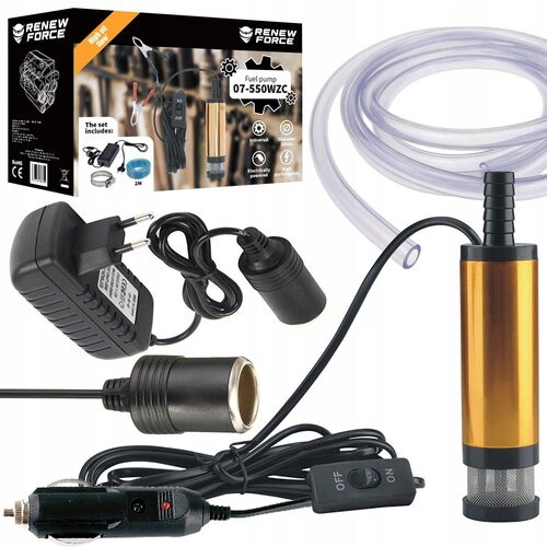  12-220V potopna črpalka pumpa 51mm za tekočine in dizel 60W + cev Cene
