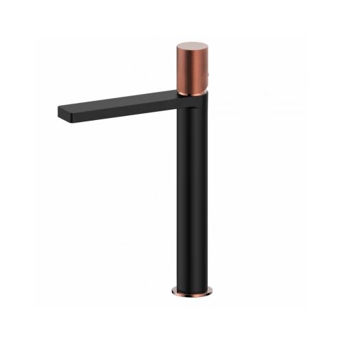 Copen baterija za lavabo visoka nook grip mat crna / rose gold Slike