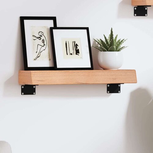  Polica svjetlosmeđa 40 x 10 x 6 cm od obrađene hrastovine Cijene