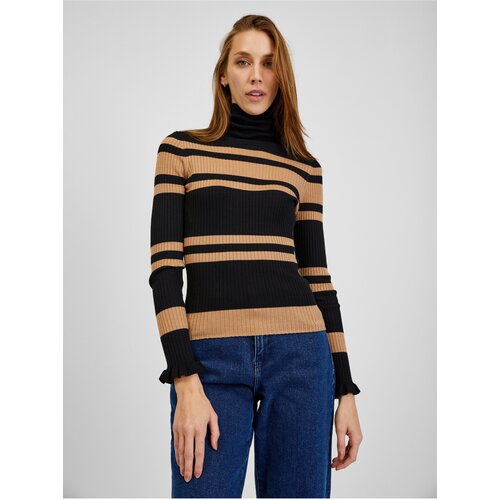 Orsay Brown-Black Ladies Striped Sweater - Women Cijene