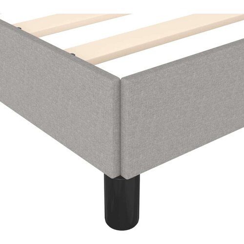VidaXL Okvir kreveta svjetlosivi 120 x 190 cm od tkanine Slike