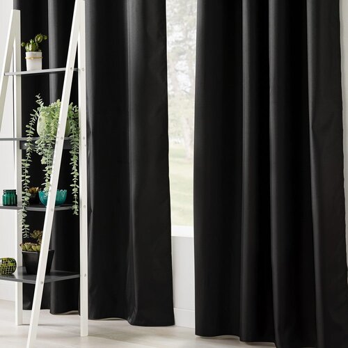 Douceur d int&amp;eacute;rieur Črna izolacijska zavesa 140x260 cm Icemount &amp;ndash; Slike