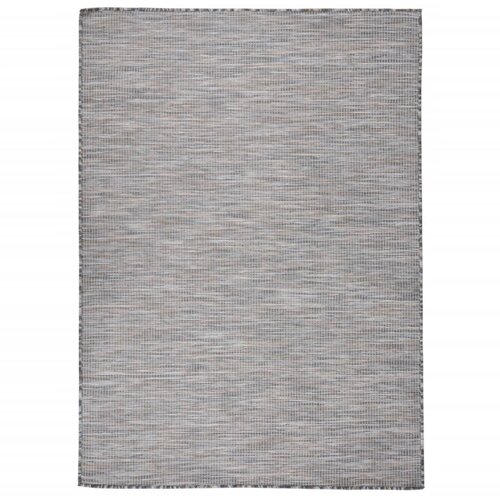 VidaXL Vanjski tepih ravnog tkanja 200 x 280 cm smeđe-crni Slike