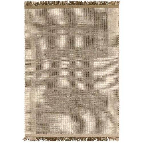 Asiatic Carpets Svetlo rjava ročno tkana volnena preproga 120x170 cm Avalon –