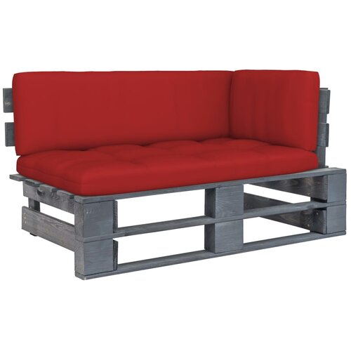  Kutna vrtna sofa od paleta od sivo impregnirane borovine Cijene