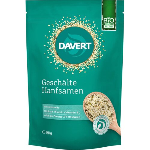 Davert Bio olju&scaron;tene sjemenke konoplje - 150 g Cijene