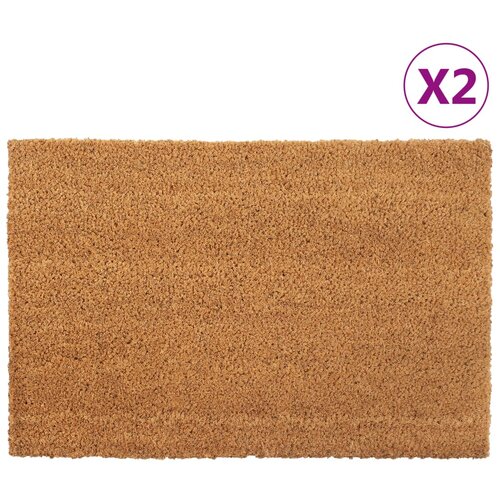 vidaXL Otirači 2 kom prirodni 40 x 60 cm čupavi od kokosovih vlakana Cijene