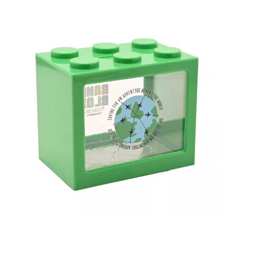Widdop & Co. Kasica - Bank Blox, Saving for an Adventure, Green Cene