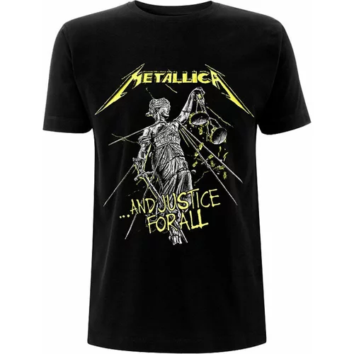 Metallica Majica And Justice For All Tracks Unisex Black XL