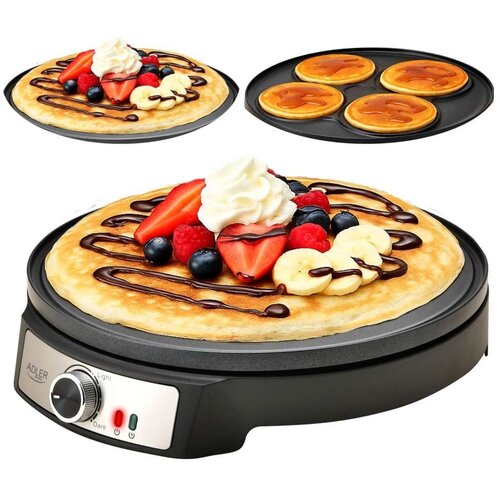 Adler AD 3093 Double-Sided Electric Pancake Maker 2 in 1 Black Slike