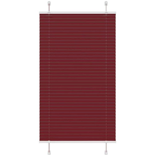 vidaXL Plisirana žaluzija Bordeaux Red 75x150 cm Širina tkanine 74,4cm Cene