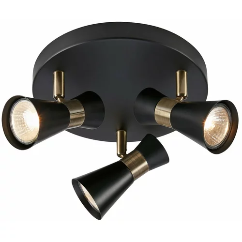 Markslöjd Crna stropna svjetiljka s metalnim sjenilom Folie -