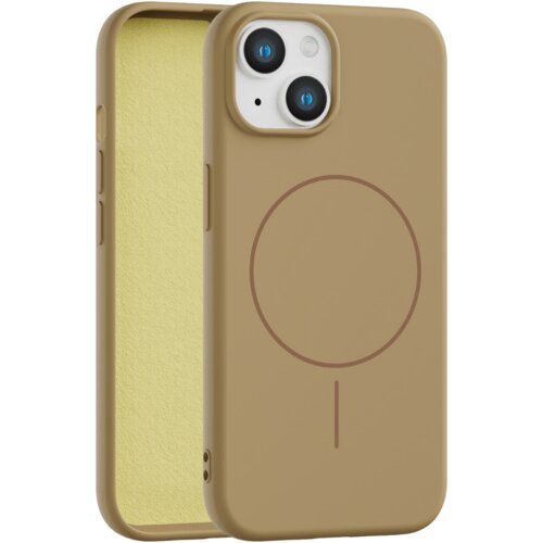 Apple velvet touch magsafe maska za iphone 15 - zlatna Cene