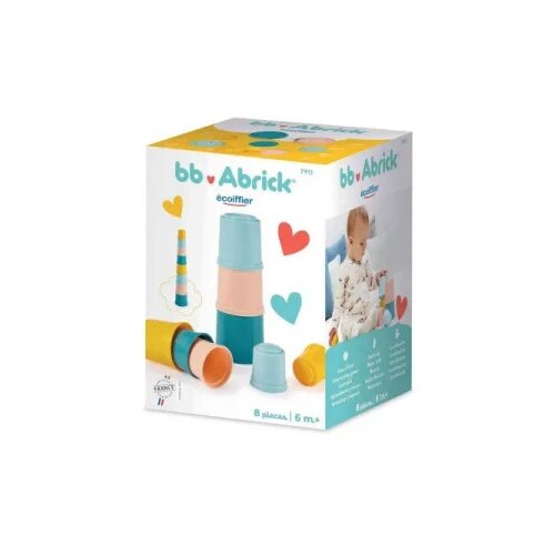 Ecoiffier Écoiffier: BB stolp za skodelice - 8 kosov Cene