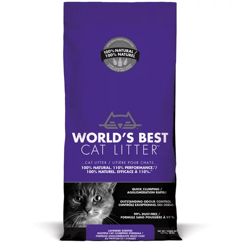World's Best Worlds Best Cat Litter Lavender Scented pesek za mačke - 12,7 kg