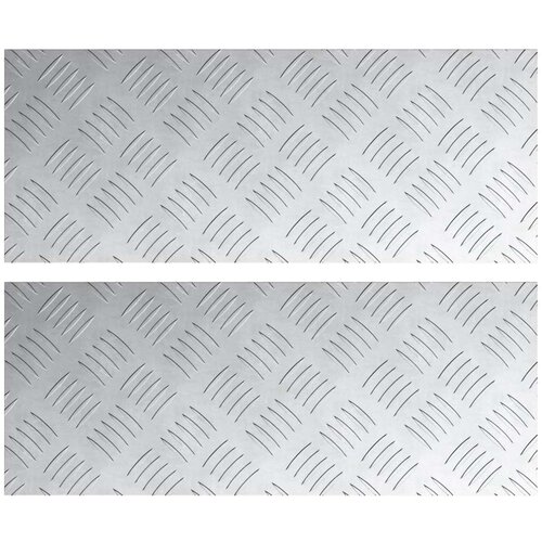  Aluminijski uzorci set od 2 protuklizne 20x50 cm Slike