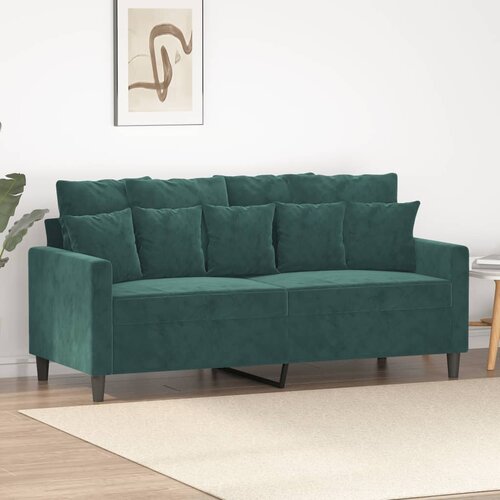  The Living Store Dvosed temno zelen 140 cm žamet - Dvosed, (21448063) Cene