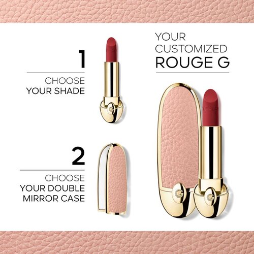 Guerlain Rouge G Double Mirror Jewel Case futrola za ruž sa zrcalom Le Nude 1 kom Slike