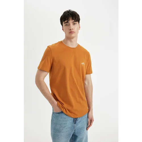 Defacto Slim Fit Crew Neck Printed Short Sleeve T-Shirt